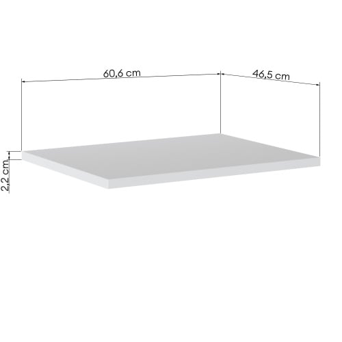 Blat łazienkowy Casad 60 cm, biały