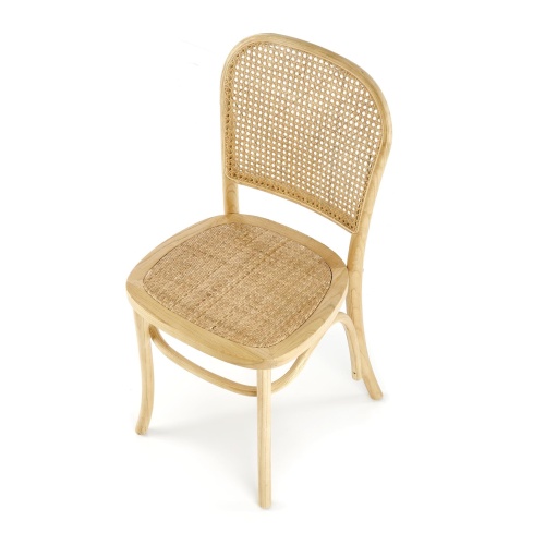 Krzesło drewniane K502 rattan naturalny