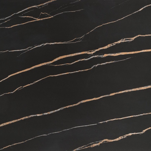 Stół rozkładany Lozano 140-200 cm czarny marmur/orzech