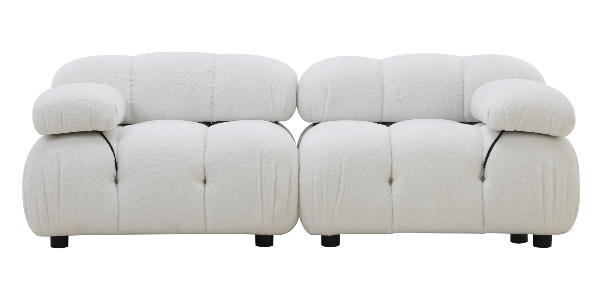 Sofa modułowa Fluf biała, boucle