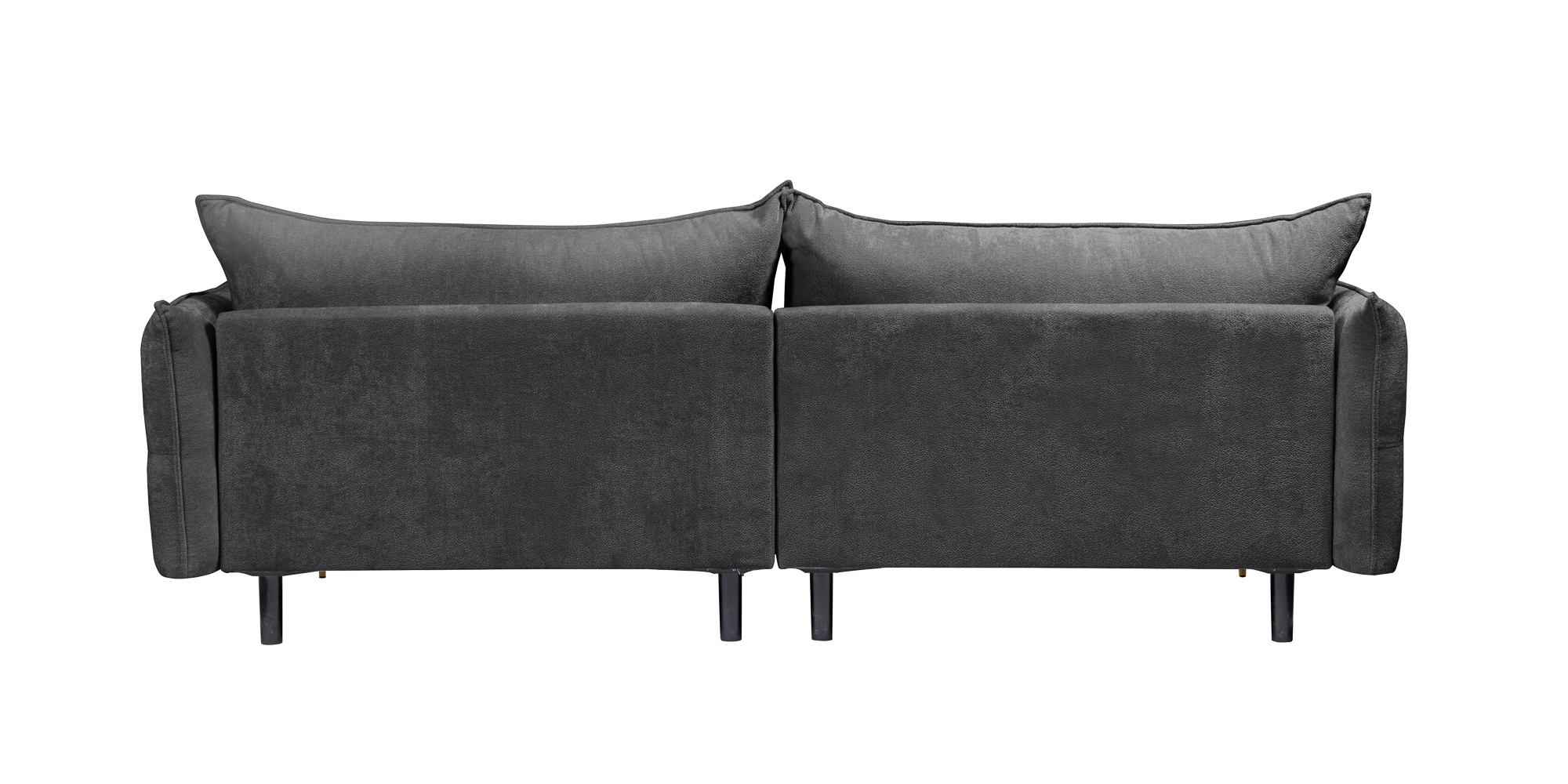 Sofa do salonu Glam czarna/złote nóżki