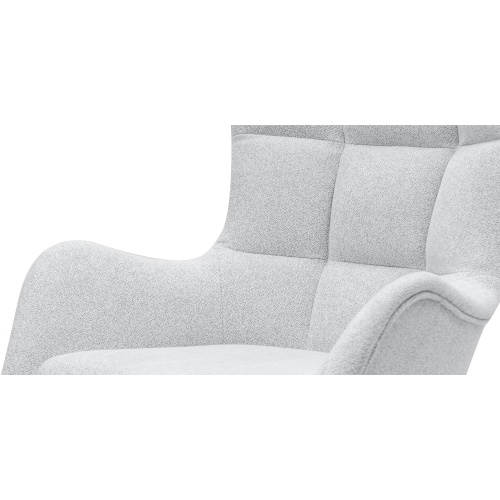 Fotel wypoczynkowy Primo jasnoszary/czarne nóżki