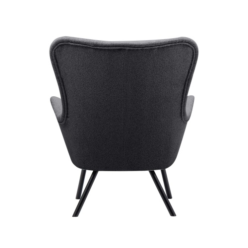 Fotel wypoczynkowy Primo ciemnoszary/czarne nóżki
