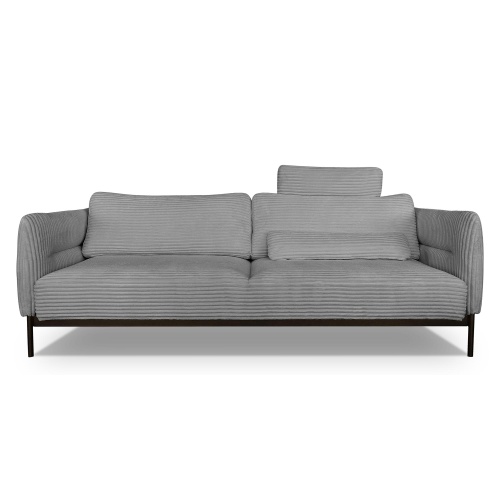 Sofa rozkładana Lukka ciemnoszara, sztruks