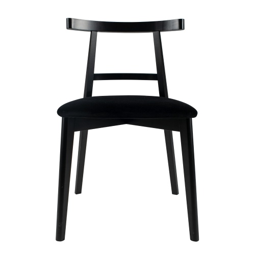 Krzesło drewniane Miso czarne, bukowe