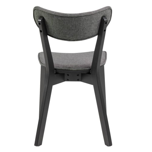 Krzesło do jadalni Roxby szare/czarne