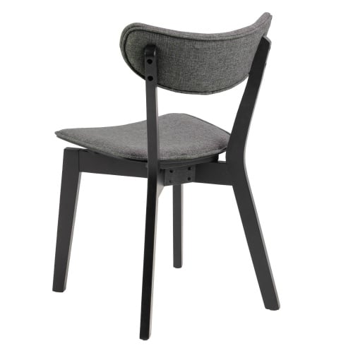 Krzesło do jadalni Roxby szare/czarne