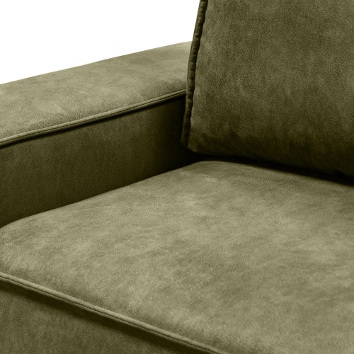 Sofa rozkładana Hustle z pojemnikiem oliwkowozielona