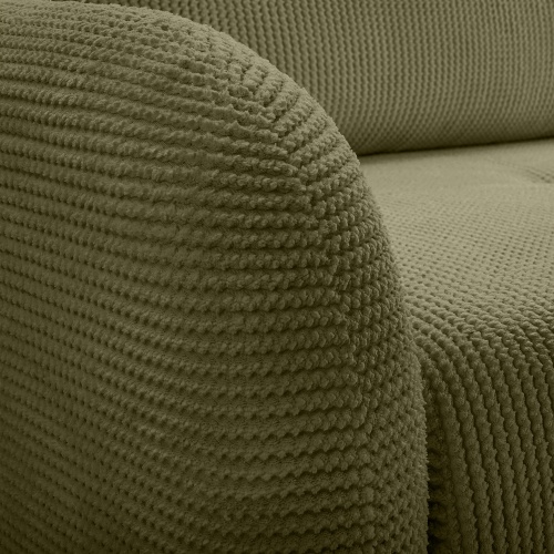 Sofa rozkładana Cloud z pojemnikiem, oliwkowozielona