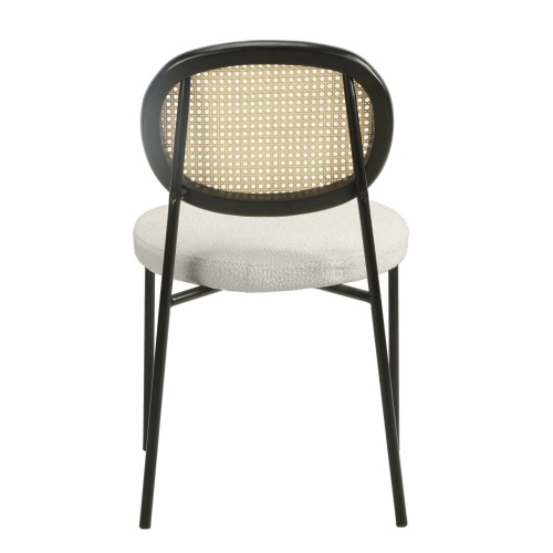 Krzesło do jadalni Fisco, ecru/czarne