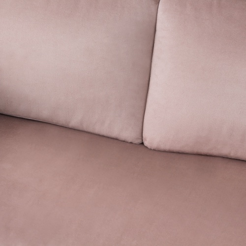 Sofa dwuosobowa Catlyn różowa welur
