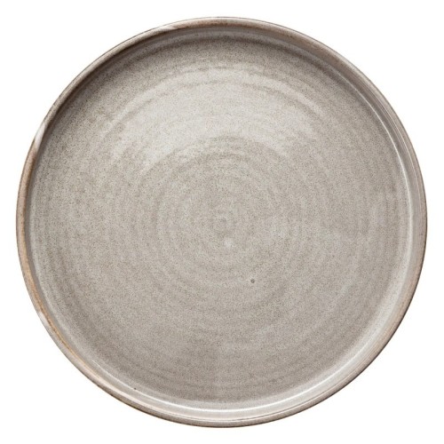 Talerz porcelanowy,  płaski Wikle, 25,5 cm, szary