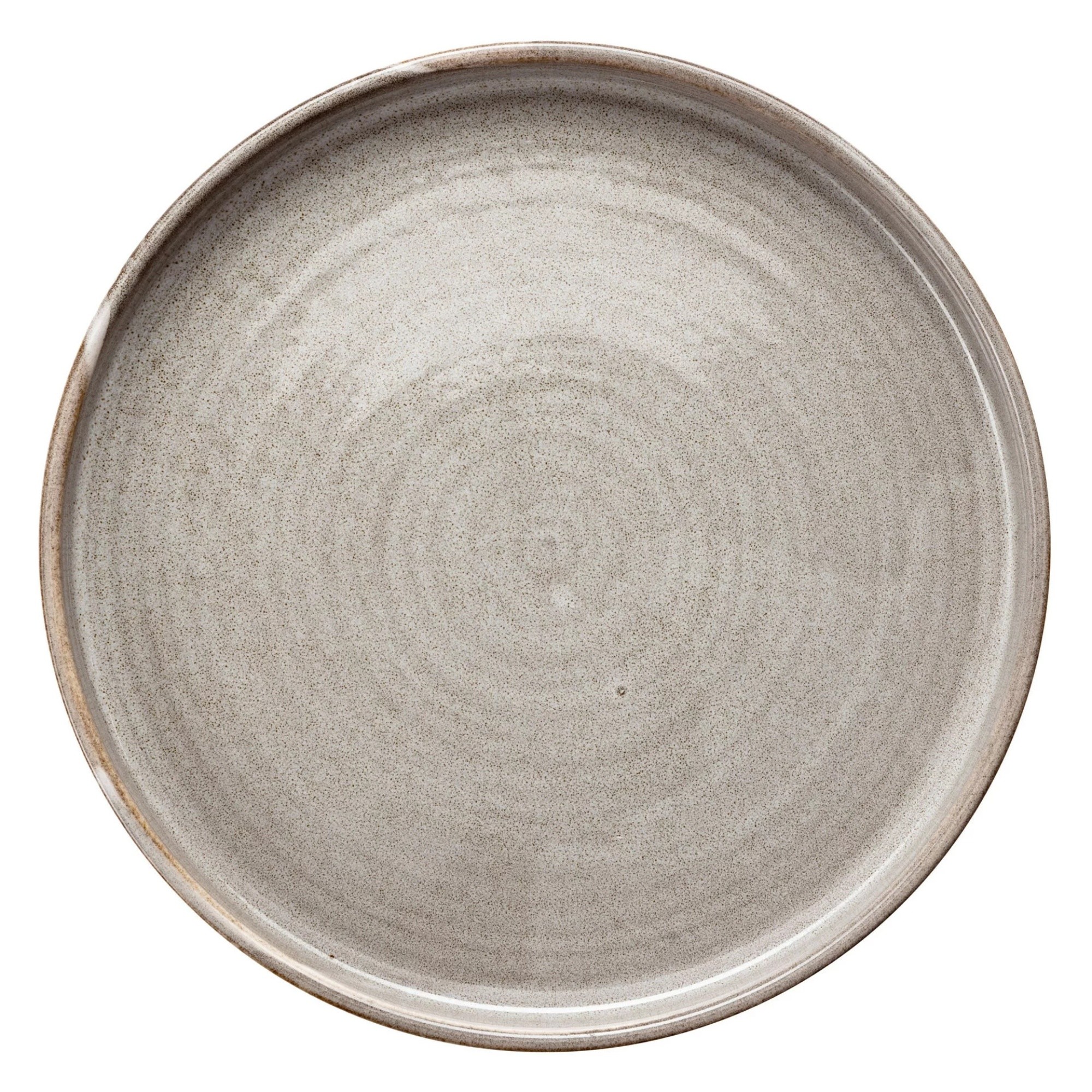 Talerz porcelanowy,  płaski Wikle, 21 cm, szary