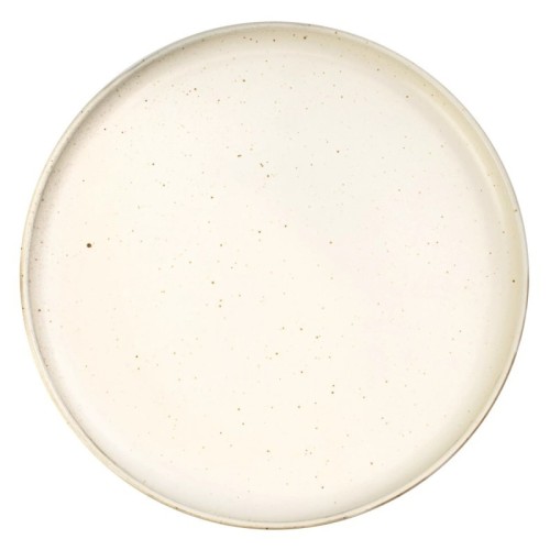 Talerz porcelanowy, płaski It, 20 cm, ivory, biały