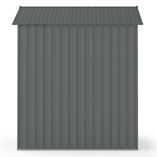 Domek ogrodowy Bob l z dwuspadowym dachem, 185x157 cm, 2,67 m², metalowy, antracytowy