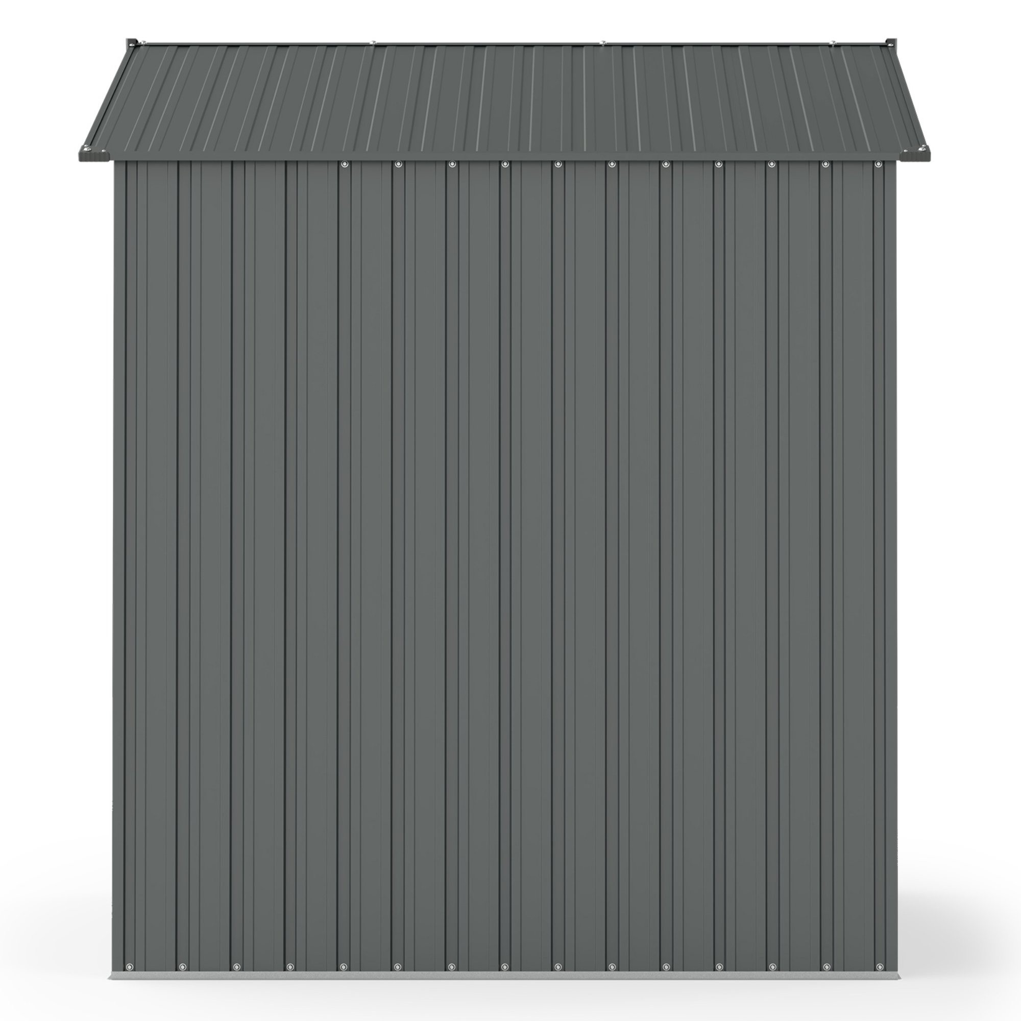 Domek ogrodowy Bob l z dwuspadowym dachem, 185x157 cm, 2,67 m², metalowy, antracytowy
