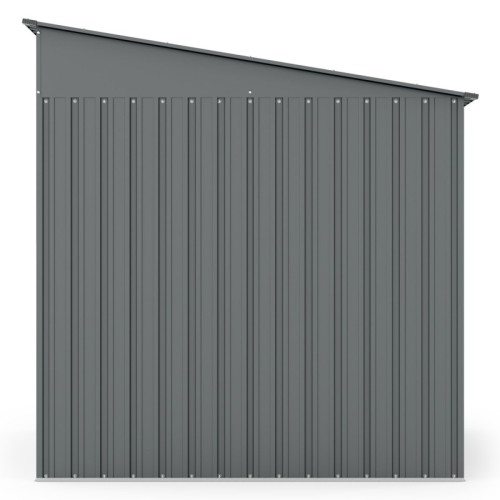 Domek ogrodowy George ll z jednospadowym dachem, 247x311 cm, 7,19 m², metalowy, antracytowy