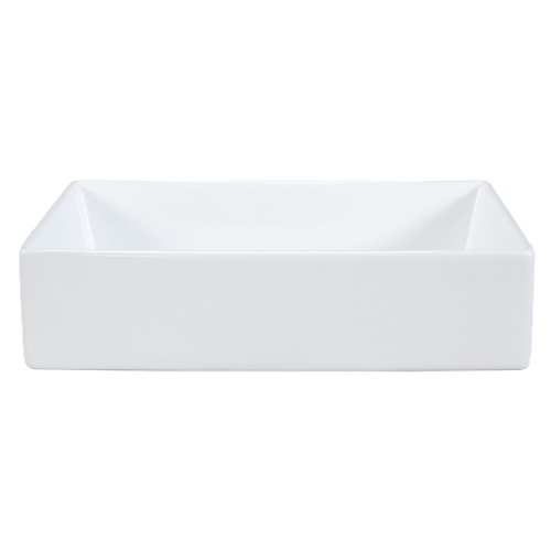 Umywalka nablatowa Gaja, 45 cm, biały połysk