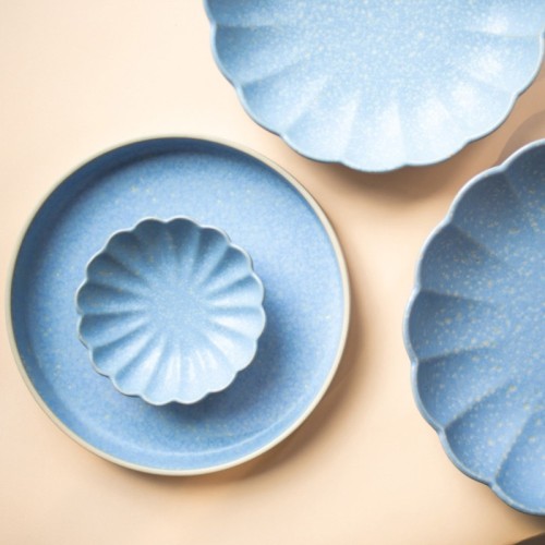Miska porcelanowa Woda, 13 cm, niebieska