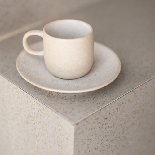 Spodek do kubka Less, 14 cm, beżowy