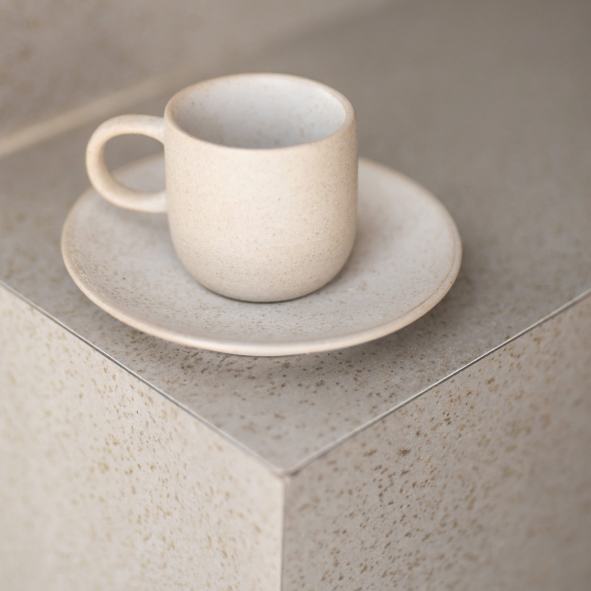 Spodek do kubka Less, 14 cm, beżowy