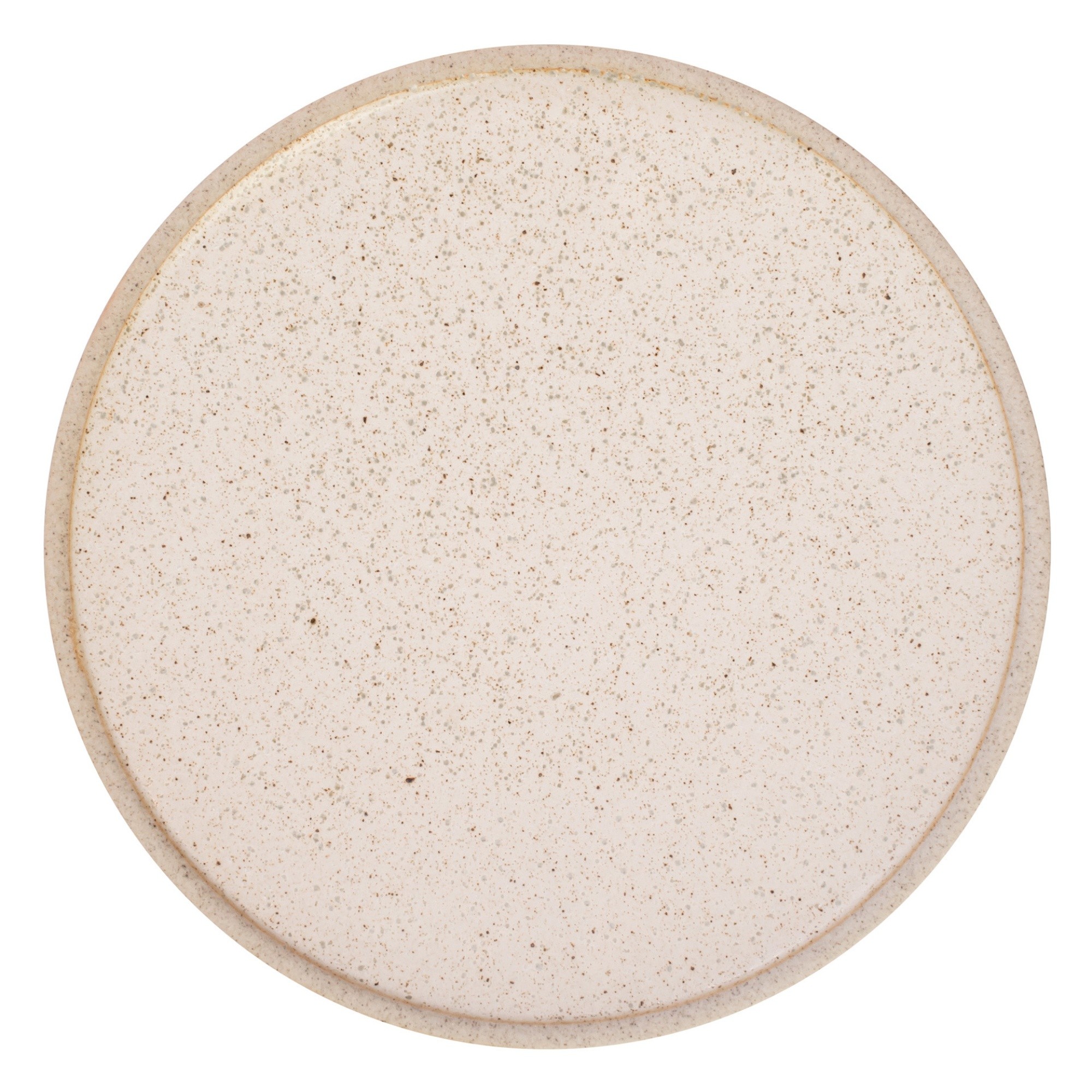 Talerz porcelanowy, płaski Less, 16 cm, beżowy
