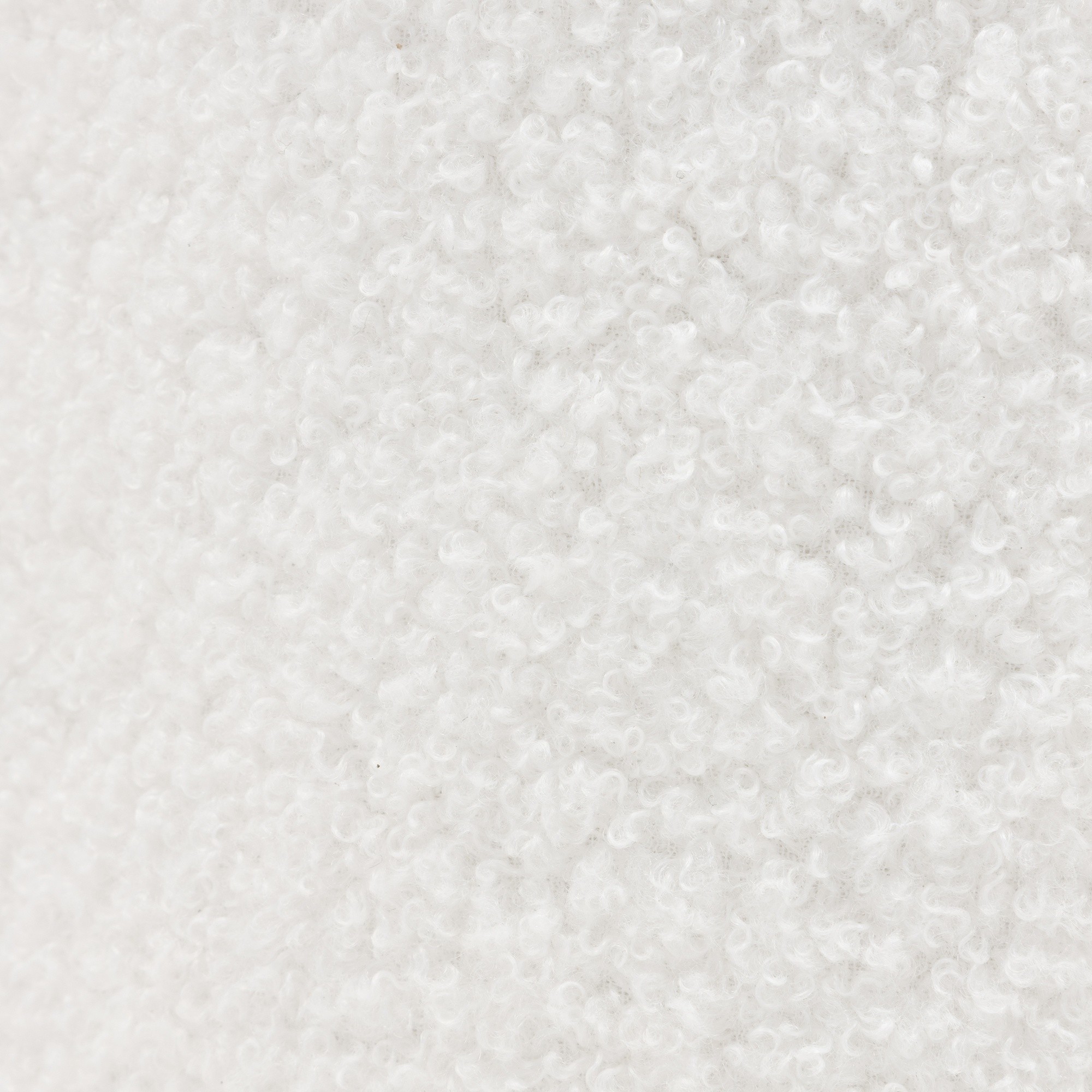 Sofa 2-osobowa Firenze biała, boucle, obłe kształty