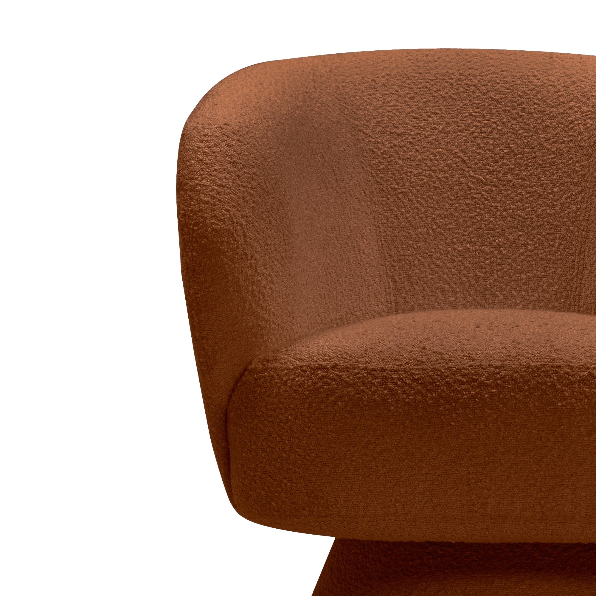 Fotel obrotowy Dream miedziany, boucle