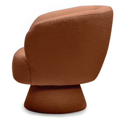 Fotel obrotowy Dream miedziany, boucle