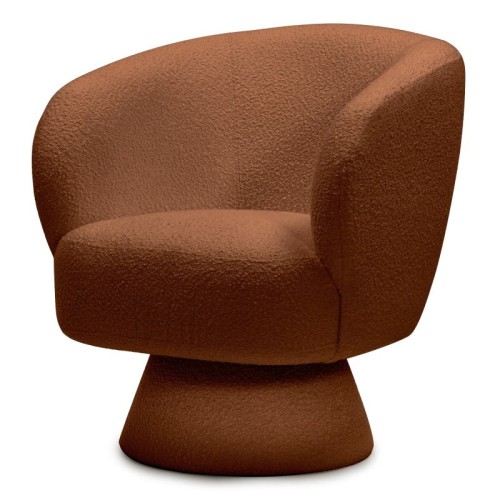 Fotel obrotowy Dream miedziany, boucle