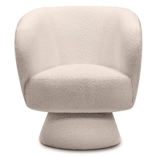 Fotel obrotowy Dream beżowy, boucle