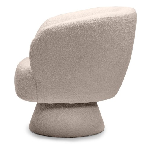 Fotel obrotowy Dream beżowy, boucle