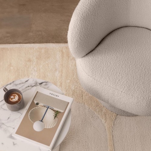 Fotel obrotowy Dream beżowy, boucle