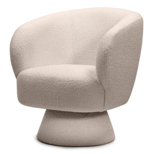 Fotel obrotowy Dream beżowy, boucle