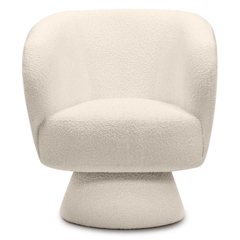 Fotel obrotowy Dream jasnobeżowy, boucle