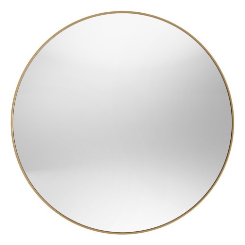 Lustro okrągłe w ramie Mira 100 cm złote/miedziane