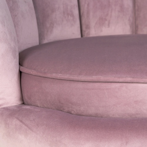 Fotel muszelka do salonu Muse różowy