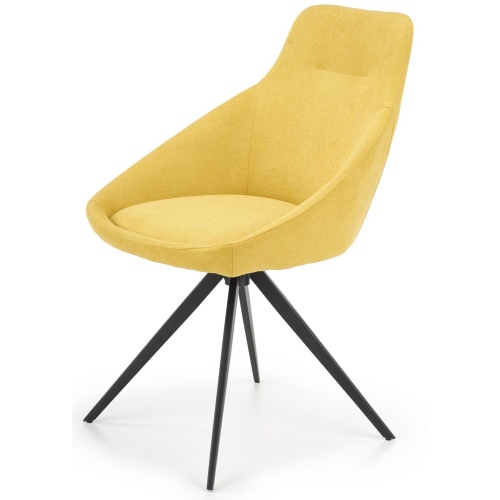 Krzesło tapicerowane K431 żółte