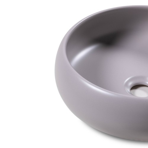 Umywalka nablatowa Taupi 36 cm brązowoszara, taupe