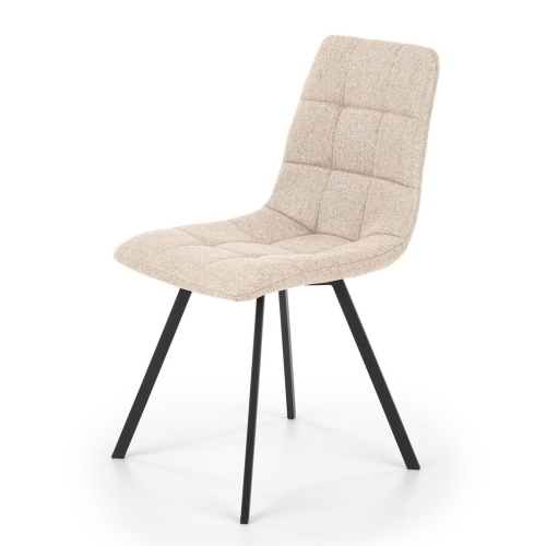 Krzesło pikowane K402 86 cm beżowe melanż nowoczesne