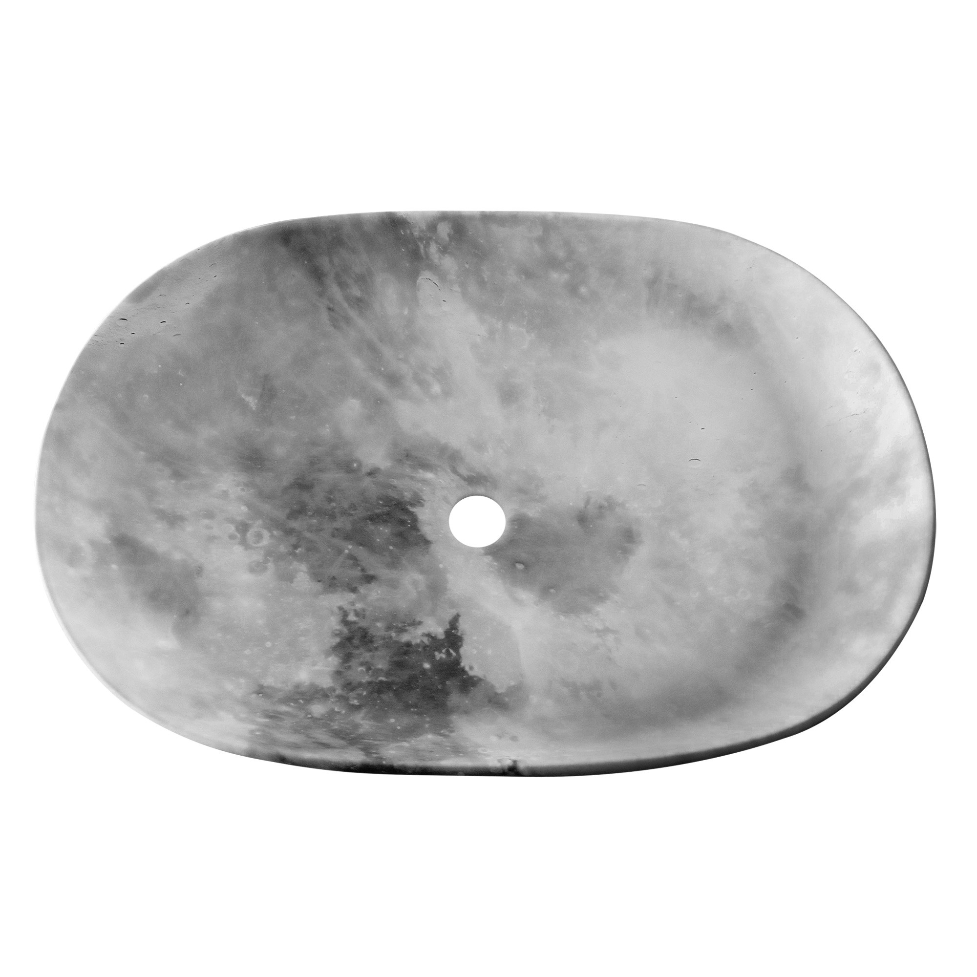 Umywalka nablatowa Uranus 60 cm, szary kamień