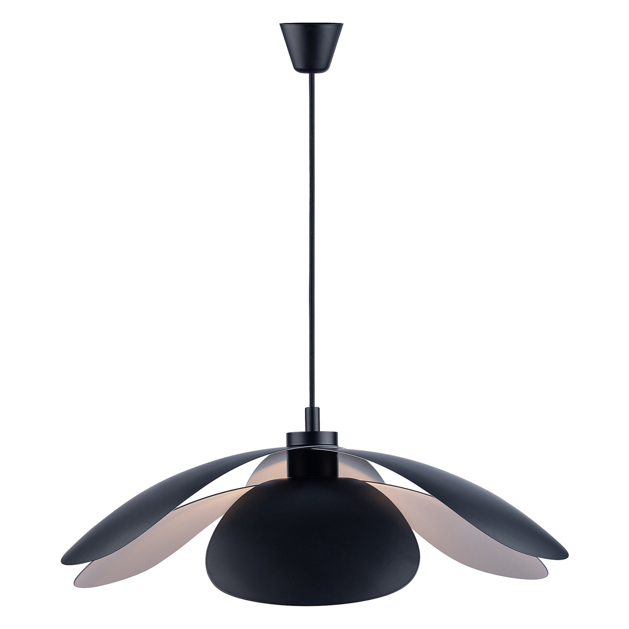 Lampa wisząca Maple metalowa, czarna