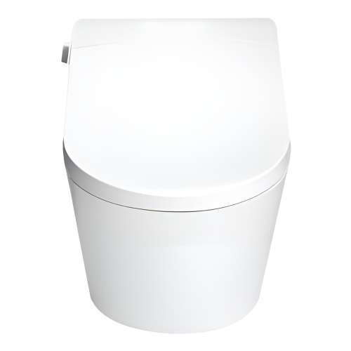 Inteligentna toaleta myjąca Alshi ze zbiornikiem, ceramiczna, biała