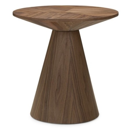 Okrągły stolik boczny Ange 60 cm, orzech