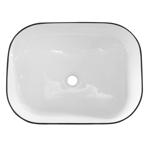 Umywalka nablatowa Vela 50,5 cm biała