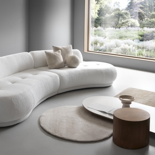 Sofa modułowa do salonu Gio zaokrąglony kształt