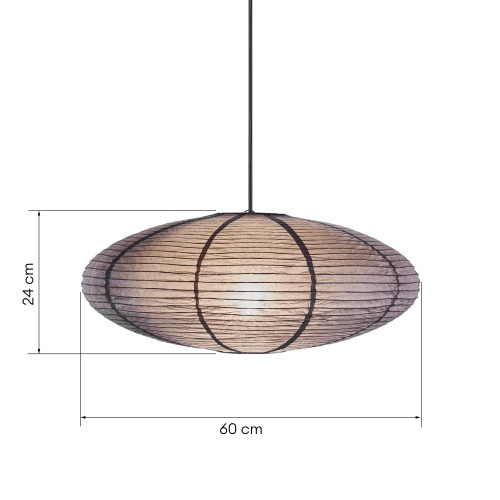 Abażur do lampy wiszącej Villo 60 cm, szary
