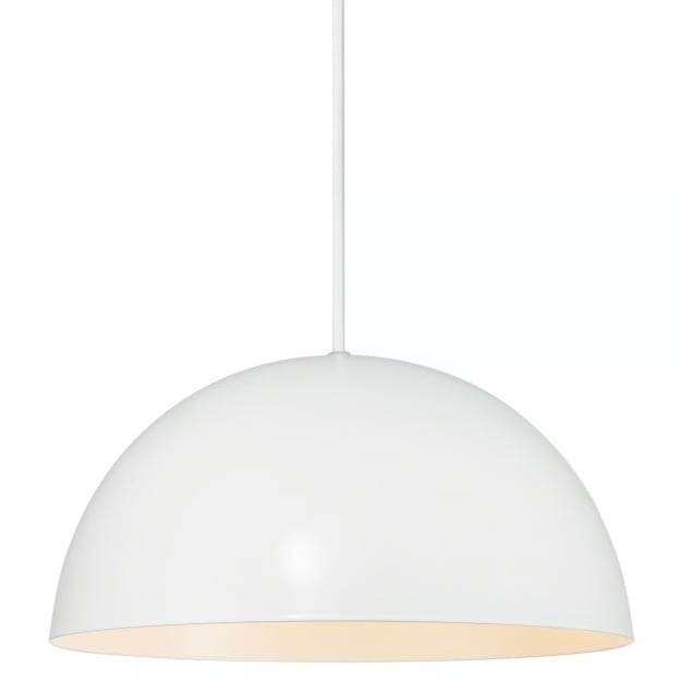 Lampa wisząca Ellen 30 cm, metalowa, biała