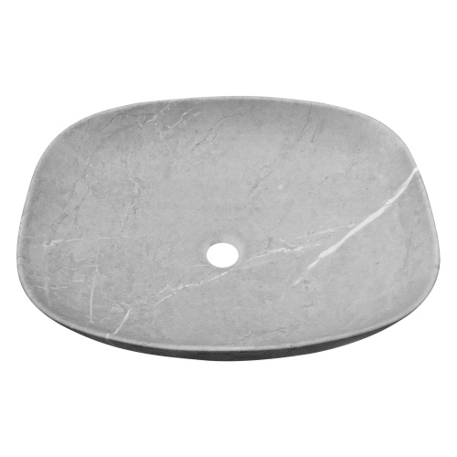 Umywalka nablatowa Lunati 50,5 cm, szary kamień