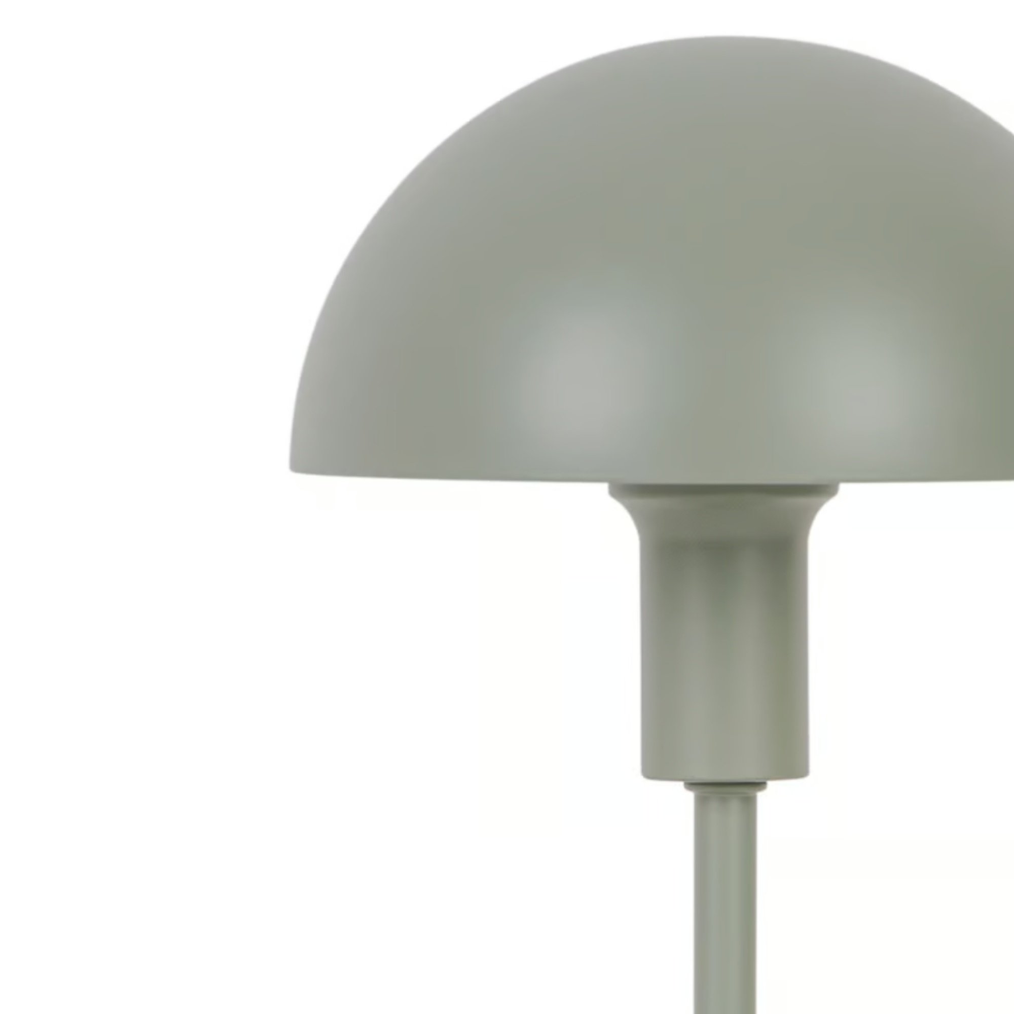 Lampa stołowa grzybek Ellen Mini metalowa, Dusty Green zielona